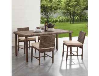 Bradenton 5Pc Outdoor Wicker Dining Set