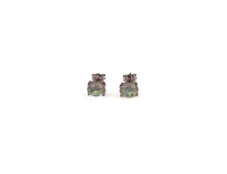 Oval Opal Stud Earrings