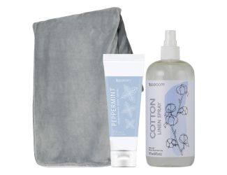 Blanket Kit L Gray w/ Cotten Spray and Pep lotion