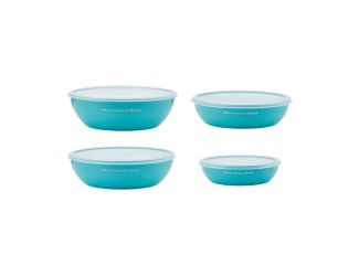 Set of 4 Prep Bowls - Aqua Sky