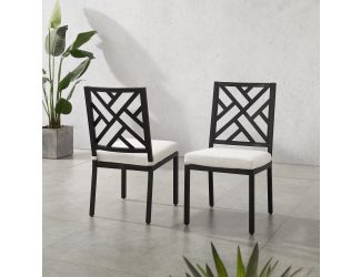 Locke 2Pc Outdoor Dining Chair Set