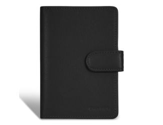 Onyx Leather Passport Case Size 4"x5.25"