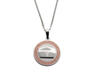 Joyful Sentiments Round Nurse's Prayer Pendant Necklace