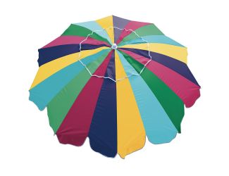 20 Panel Umbrella with Integrated Sand Anchor Size 7x20