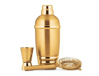 Tuscany Classics Gold Cocktail Shaker Set