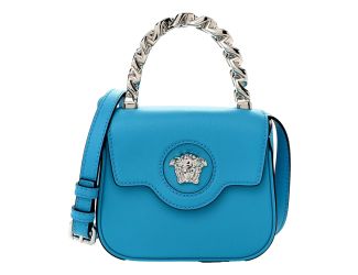 Versace Blue La Medusa Mini Top-Handle Bag