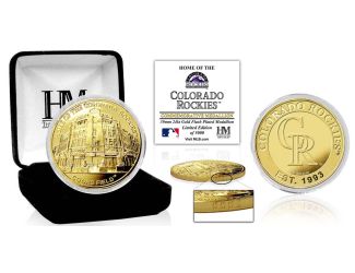 Colorado Rockies "Stadium" Gold Mint Coin