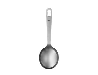 Riso Rice Spoon, Stainless Steel/Silicone, Grey