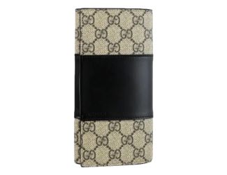 GUCCI GG Supreme Canvas Leather Long Wallet
