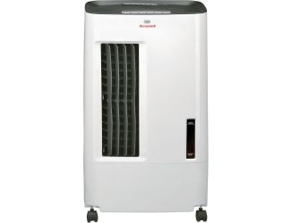 176 CFM Indoor Evaporative Air Cooler (Swamp Cooler) with Remote Control in White/Gray