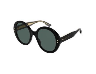 Womens Round Sunglasses-Black