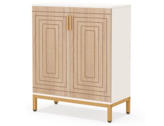 31.5" 5-Tier Shoe Storage Cabinet With Doors