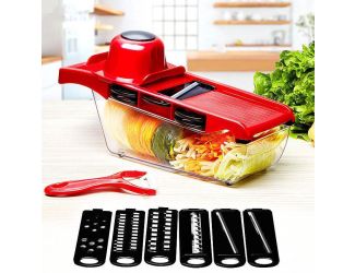 6 Interchangeable Blade Mandoline w/ Peeler