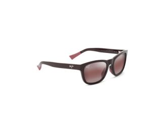 Kapi'i Polarized Sunglasses Shiny Red Frame Maui Rose Lens