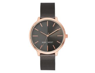 Women's Grey Sunray Dial Mesh Bracelet Watch