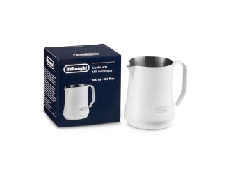 17 oz Matte White Stainless Steel Milk Frothing Jug