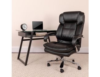24/7 Intensive Use Big & Tall 500 lb. Rated Black LeatherSoft Office Chair