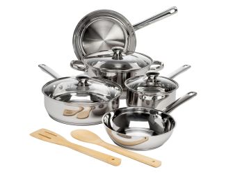 10pc Pure Intentions Stainless Steel Cookware Set