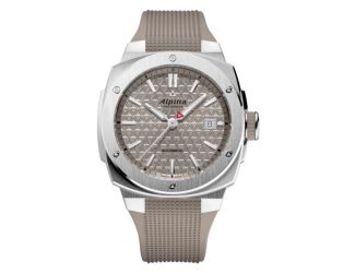 Mens' Alpiner Extreme Swiss Automatic Watch, Beige Strap