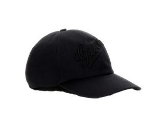 Gucci Black Embroidered Logo Cotton Baseball Cap Medium