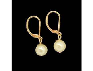 Gold Classic Pearl Drop Earrings
