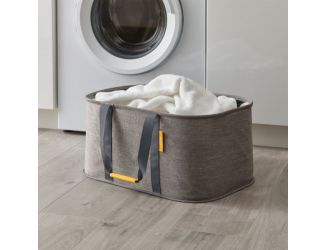 Hold-All 35L Collapsible Laundry Basket Gray