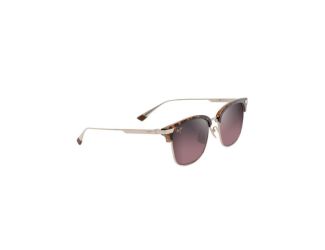 Kalaunu Asian Fit Polarized Sunglasses Shiny Red Havana Frame HCL Bronze Lens