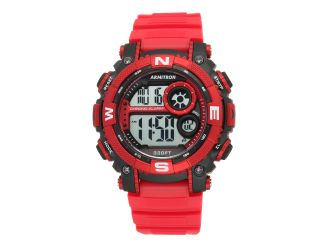Men's Digital Chronograph Watch - Red/Black
