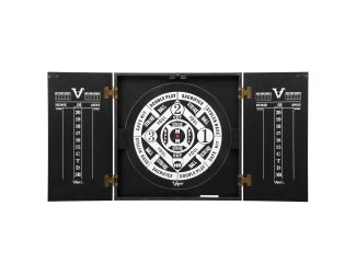 Viper Hideaway Dartboard Cabinet with Reversible Traditional and Baseball Dartboard