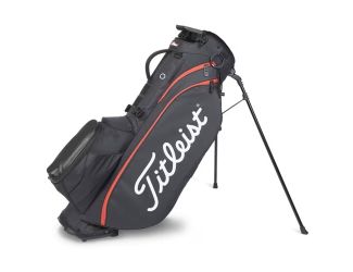 Titleist Players 5 Stand Bag 2023 - Black/Black/Red