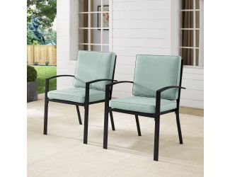 Kaplan 2Pc Outdoor Dining Chair Set