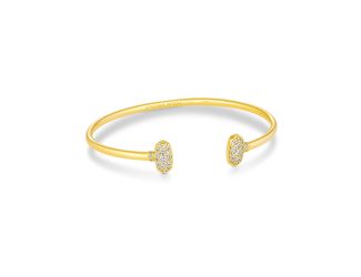 Grayson Crystal Cuff Bracelet Gold w/CZ