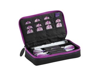 Casemaster Plazma Dart Case Black with Amethyst Zipper