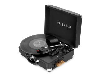 Vinyl Suitcase Record Player with Cassette