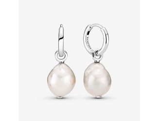 Freshwater Cultured Baroque Pearl Hoop E