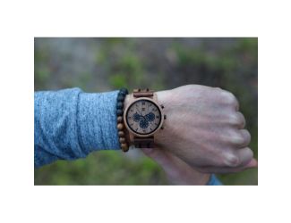 Espresso  Walnut Chronograph Wooden Watch