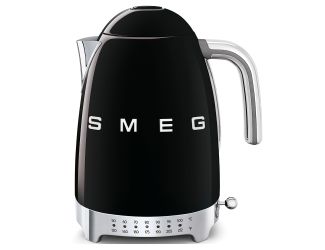 50's Retro-Style Electric Kettle w/ Variable Temperature Black