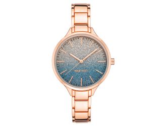 Women's Blue Glitter Omber Dial Bracelet Watch