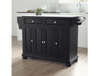 Alexandria Granite Top Full Size Kitchen Island/Cart