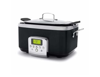 Ceramic Nonstick 6qt Slow Cooker Black