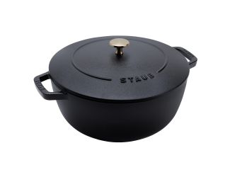 5.25qt Essential Cast Iron French Oven Matte Black