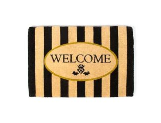 Welcome Awning Stripe Entrance Mat
