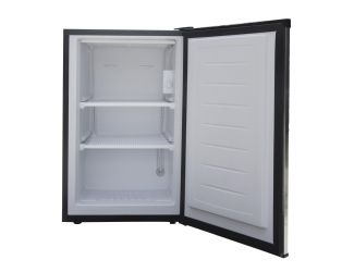 3.0 Cu. Ft. Upright Freezer - Stainless Look