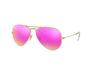 Aviator Flash Sunglasses Polarized Size 58