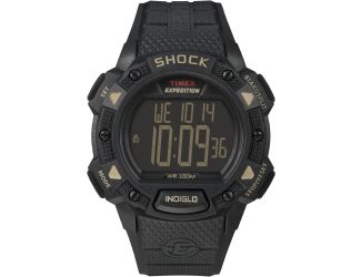 Men's Expedition Digital Shock CAT Resin Strap Watch