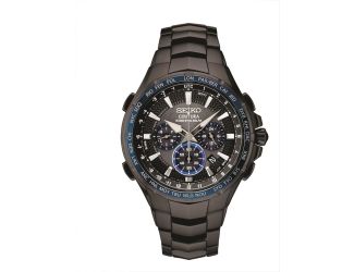 Mens Solar Radio Sync Black Case Black Dial