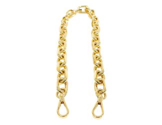 Fendi Strap You Mini Gold Tone Metal Chain Shoulder Strap