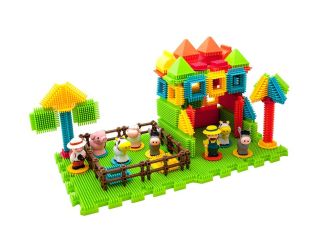 Farm Theme Bristle Shape 100-Piece Basic Building Set