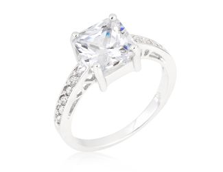Classic Princess Cut Engagement Ring