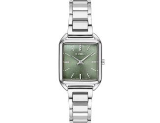 Essentials SS Quartz Green Dial